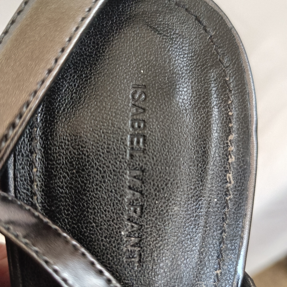 Isabel marant metallic heels size 38 ankle strap - Picture 11 of 15